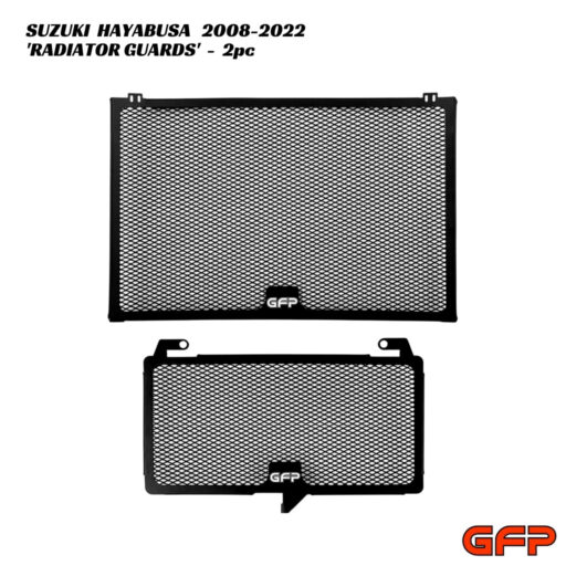 GFP Aluminium Radiator & Oil Cooler Guards - 2pc - Suzuki Hayabusa 2008-2022