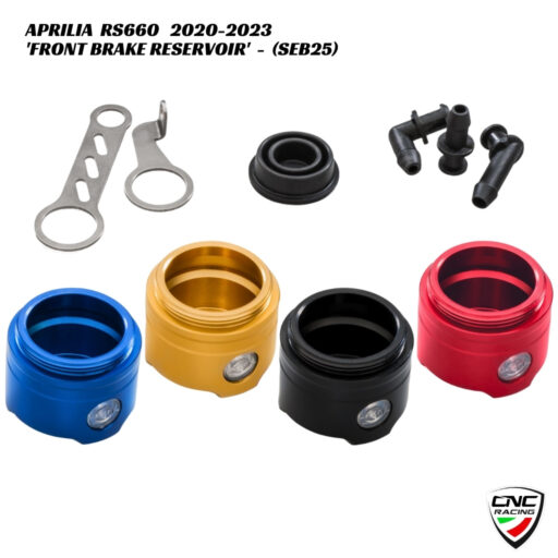 CNC Aluminium Front Brake Reservoir - SEB25 - Aprilia RS660 2020-2023