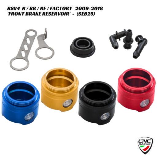 CNC Aluminium Front Brake Reservoir - SEB25 - Aprilia RSV4 R / RR / RF / Factory 2009-2018