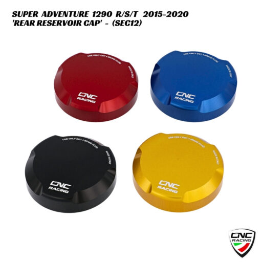 CNC Aluminium Rear Brake Reservoir Cover - SEC12 - KTM 1290 Super Adventure R / S / T 2015-2020