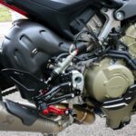 CNC Billet Adjustable Rearsets - BLACK/RED - PE410BR - Ducati Streetfighter V4 / V4S / V4SP 2020-2023