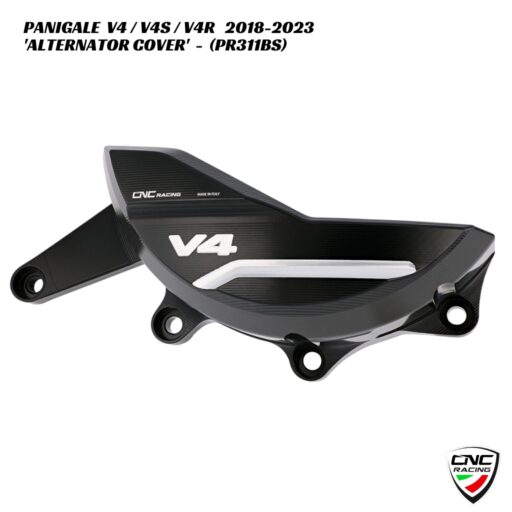 CNC Billet Alternator Protection Cover - PR311BS - Ducati Panigale V4 / V4S / V4R 2018-2023