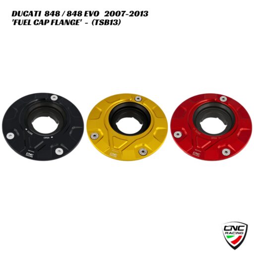 CNC Billet Fuel Cap Flange - TSB13 - Ducati 848 / 848 EVO 2007-2013