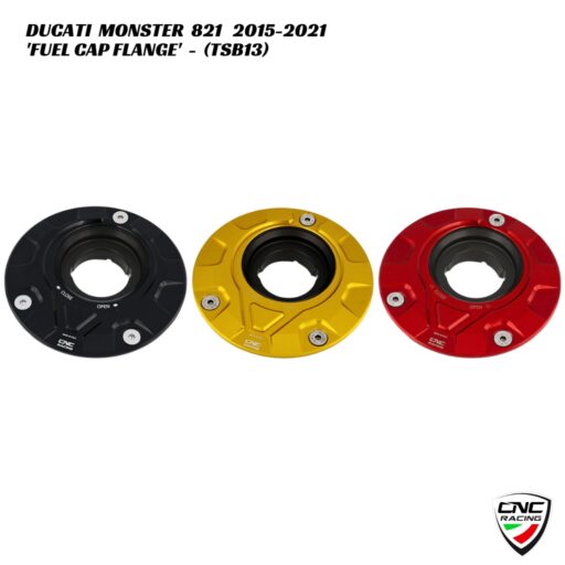 CNC Billet Fuel Cap Flange - TSB13 - Ducati Monster 821 2015-2021