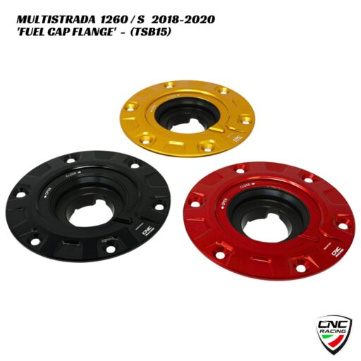 CNC Billet Fuel Cap Flange - TSB15 - Ducati Multistrada 1260 / S 2018-2020