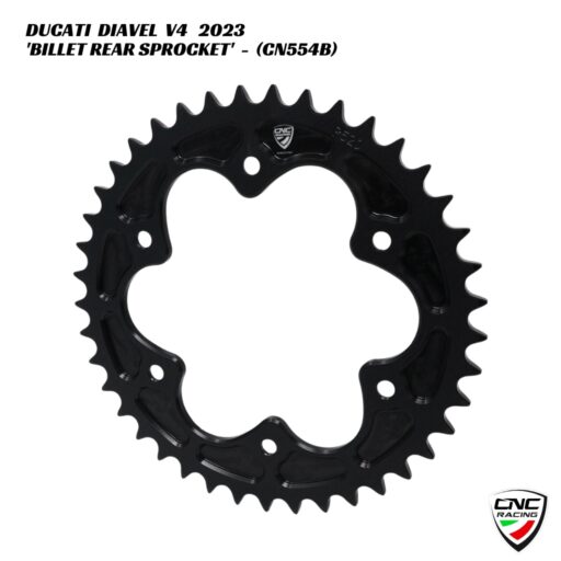 CNC Billet Rear Sprocket Z41 P520 - CN554B - Ducati Diavel V4 2023