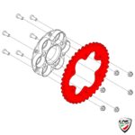 CNC Billet Rear Sprocket Z41 P520 - CN554B - Ducati Superleggera V4 2020-2023