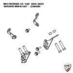 CNC Carbon Fiber Brake Coolers With Mounts - ZA701 - Ducati Multistrada V4 / V4S 2021-2023