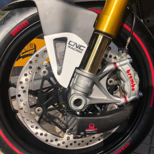 CNC Carbon Fiber Brake Coolers With Mounts - ZA701 - Ducati Streetfighter V4S / V4SP 2020-2023