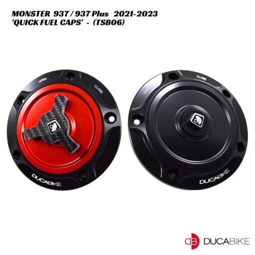 DucaBike Billet Quick Release Fuel Cap - TSB06 - Ducati Monster 937 / 937 Plus 2021-2023