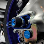 LighTech Front & Rear Axle Slider Kit BLUE - WAPAP401 - Aprilia Tuono V4 2011-2022
