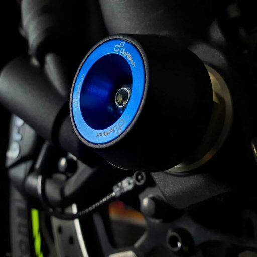 LighTech Front & Rear Axle Slider Kit BLUE - WAPSU405 - Suzuki GSXR1000 / R 2017-2023