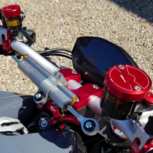 CNC Aluminium Clutch Reservoir Cover - TF445 - Ducati Multistrada 950 V2 / V2S 2022-2023