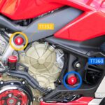 CNC Billet Frame Plug Set - TT352 - Ducati Streetfighter V4 / S / SP 2020-2023