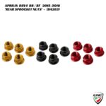 CNC Billet Rear Sprocket Nuts - 5pc - DA383 - Aprilia RSV4 RR / RF 2015-2018