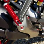 CNC Folding Passenger Footpegs - PC122 - Ducati Scrambler 800 / 1100 2018-2023