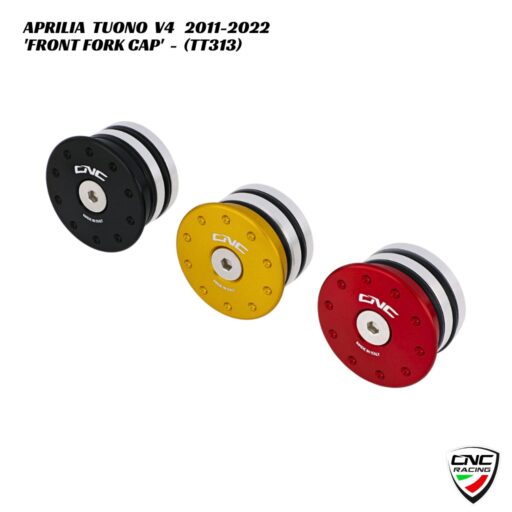 CNC Front Fork Cap - RIGHT - TT313 - Aprilia Tuono V4 2011-2022