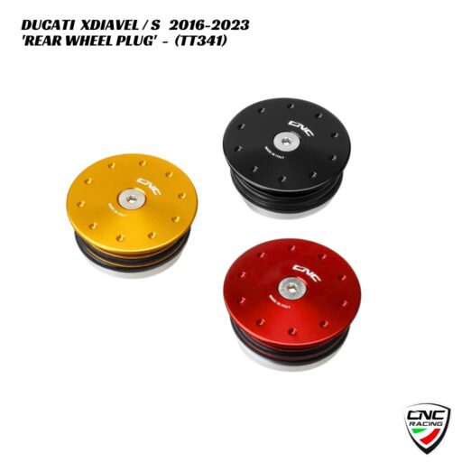 CNC Rear Wheel Plug - RIGHT - TT341 - Ducati XDiavel / S 2016-2023