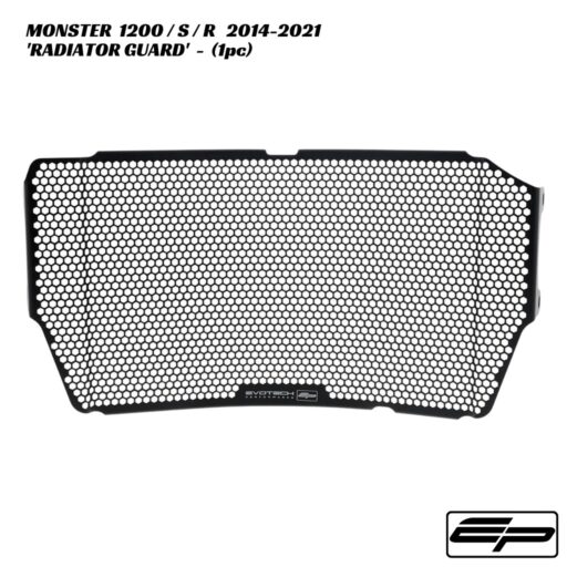 Evotech Aluminium Radiator Guard - 1pc - Ducati Monster 1200 / S / R 2014-2021