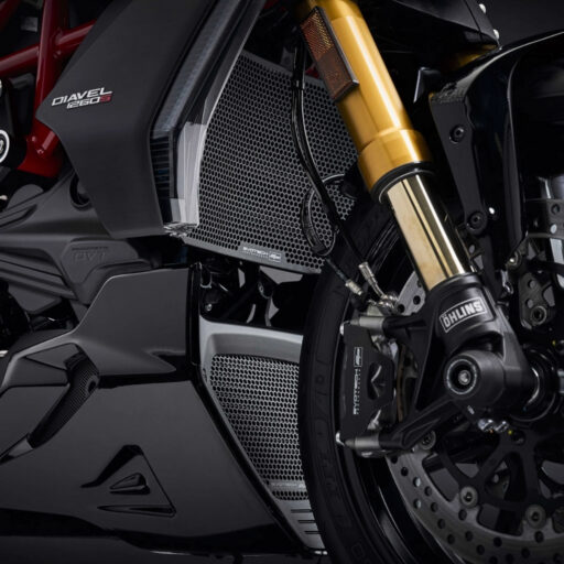 Evotech Aluminium Radiator & Oil Cooler Guards - 2pc - Ducati Diavel 1260 / S 2019-2022