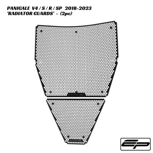 Evotech Aluminium Radiator & Oil Cooler Guards - 2pc - Ducati Panigale V4 / S / R / SP 2018-2023