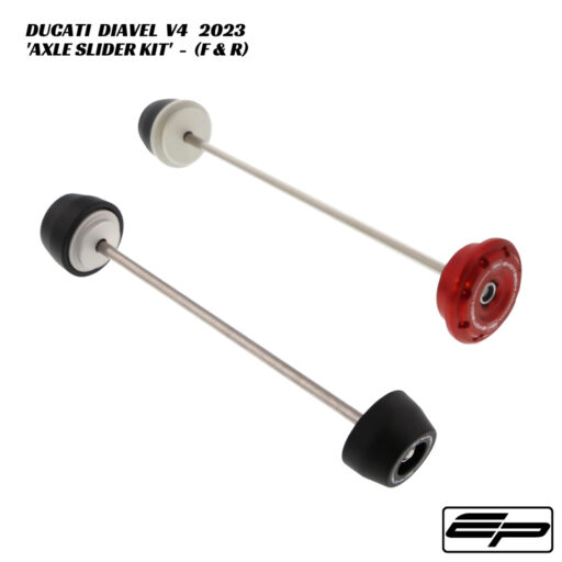 Evotech Front & Rear Axle Slider Kit - Ducati Diavel V4 2023