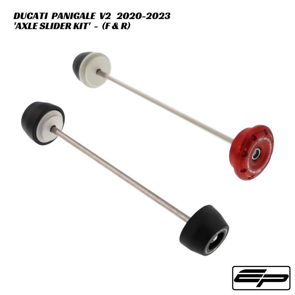 Evotech Front & Rear Axle Slider Kit - Ducati Panigale V2 2020-2023