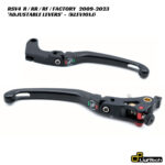 LighTech Folding Brake & Clutch Levers - KLEV101J - Aprilia RSV4 R / RR / RF / Factory 2009-2023