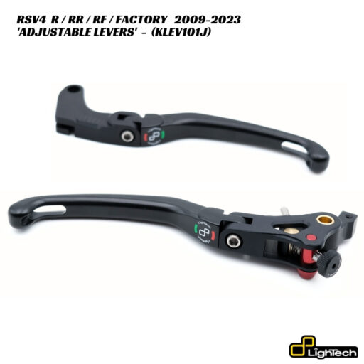 LighTech Folding Brake & Clutch Levers - KLEV101J - Aprilia RSV4 R / RR / RF / Factory 2009-2023