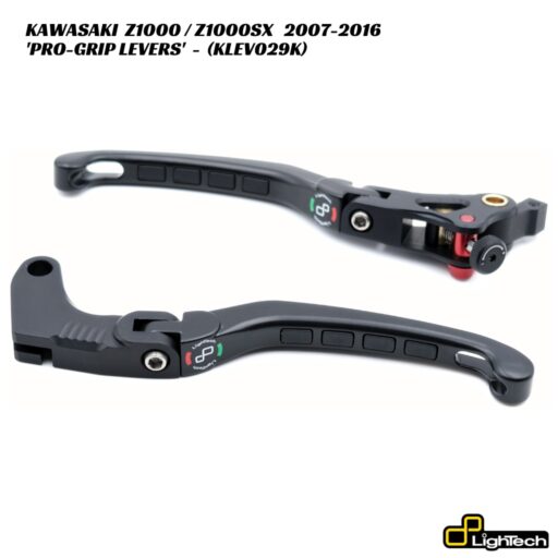 LighTech PRO-GRIP Brake & Clutch Levers - KLEV029K - Kawasaki Z1000 / Z1000SX 2007-2016