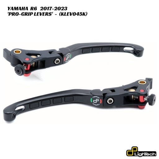 LighTech PRO-GRIP Brake & Clutch Levers - KLEV045K - Yamaha R6 2017-2023
