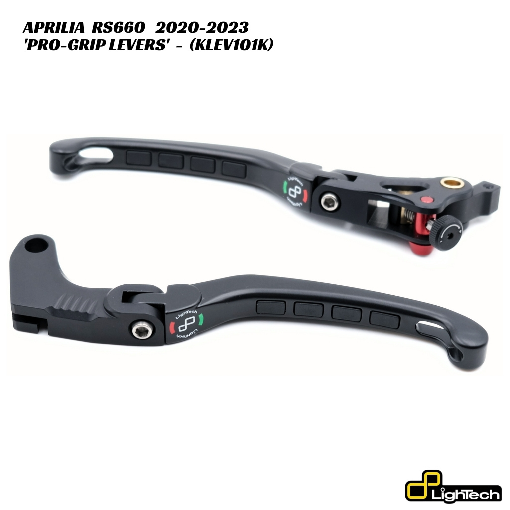 LighTech PRO-GRIP Brake & Clutch Levers - KLEV101K - Aprilia RS660 2020-2023