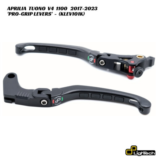 LighTech PRO-GRIP Brake & Clutch Levers - KLEV101K - Aprilia Tuono V4 2017-2023