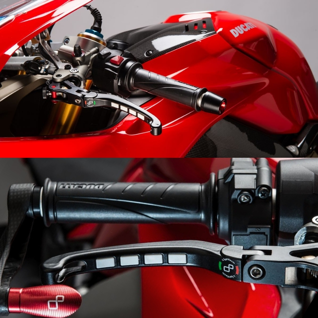 LighTech PRO-GRIP Brake & Clutch Levers - KLEV104K - Ducati