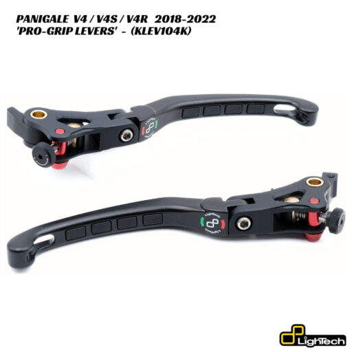 LighTech PRO-GRIP Brake & Clutch Levers - KLEV104K - Ducati Panigale V4 / V4S / V4R 2018-2022