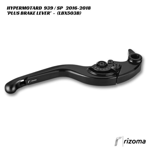 Rizoma PLUS Adjustable Brake Lever - LBX503B - Ducati Hypermotard 939 / SP 2016-2018