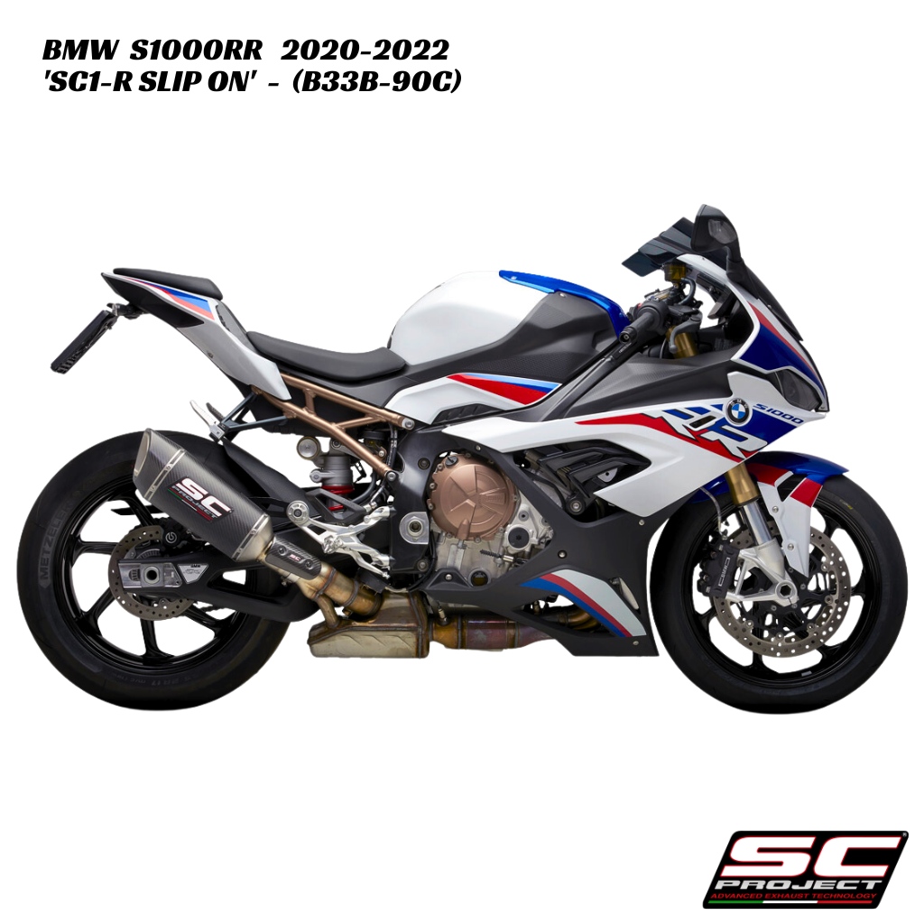 SC-Project SC1-R Carbon Fiber Slip-On - B33B-90C - BMW S1000RR / M1000RR 2020-2022