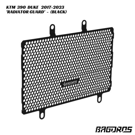 Bagoros Aluminium Radiator Guard - BLACK - KTM 390 Duke 2017-2023