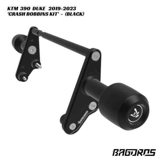 Bagoros Performance Crash Bobbins Kit - BLACK - KTM 390 Duke 2019-2023