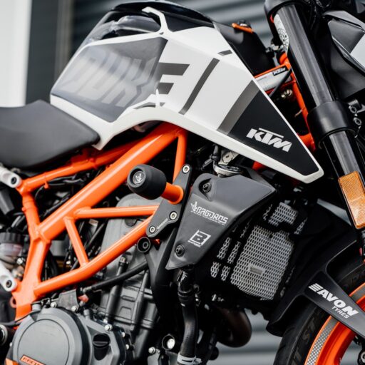 Bagoros Performance Crash Bobbins Kit - ORANGE - KTM 390 Duke 2019-2023