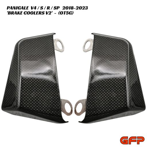 GFP Carbon Fiber Brake Coolers V2 - GLOSS - Ducati Panigale V4 / S / R / SP 2018-2023