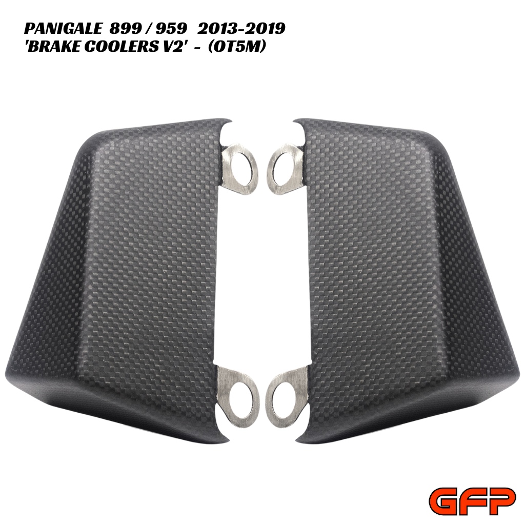 GFP Carbon Fiber Brake Coolers V2 - MATTE - Ducati Panigale 899 / 959 2013-2019
