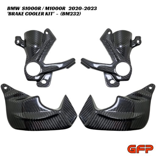 GFP Carbon Fiber Brake Cooling Kit - 4pc - BMW S1000R / M1000R 2020-2023