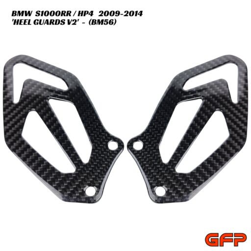 GFP Carbon Fiber Heel Guards V2 - SET - BMW S1000RR / HP4 2009-2014