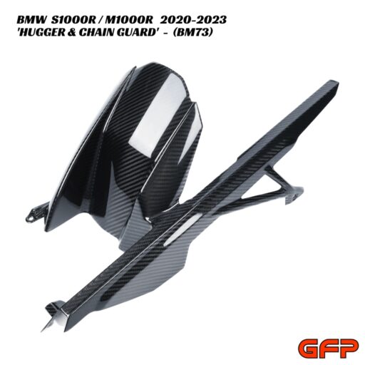 GFP Carbon Fiber Rear Hugger With Chain Guard - BMW S1000R / M1000R 2020-2023