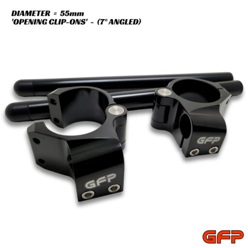 GFP Opening-Style Clip-On Bars - ANGLED - 55mm