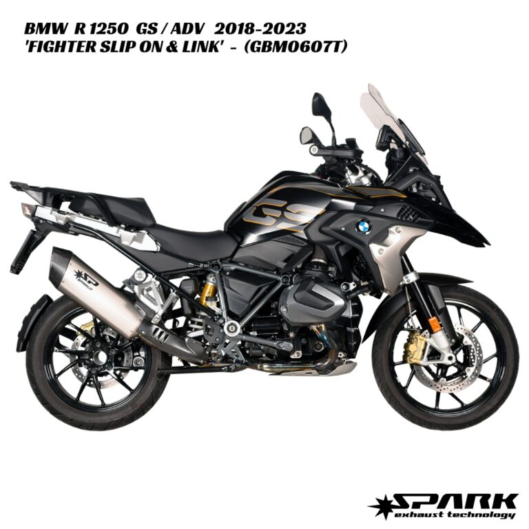 Spark Fighter Titanium Slip-On & Link Pipe - GBM0607T - BMW R 1250 GS / ADV 2018-2023