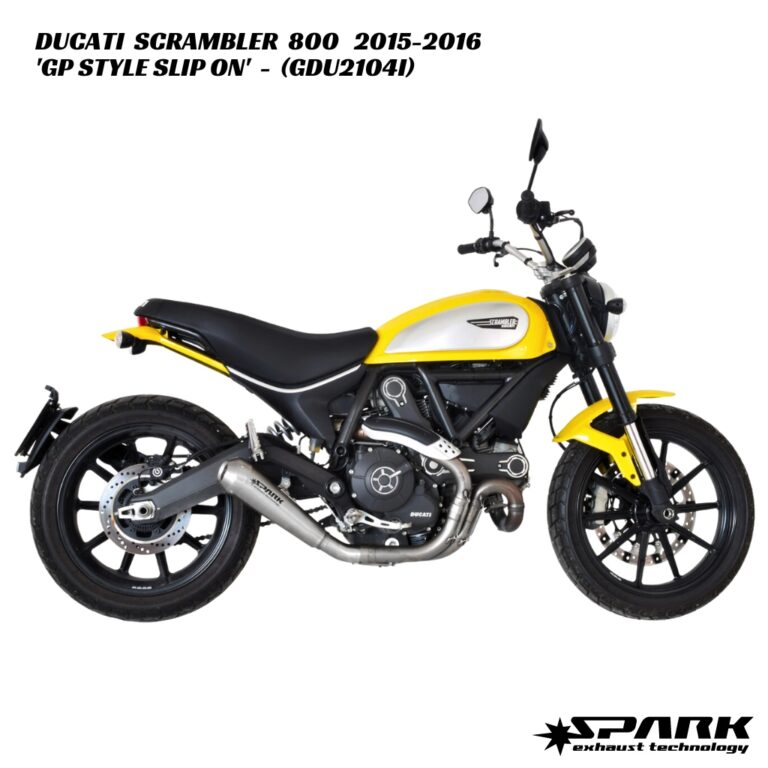 Spark GP Style Slip-On With Connecting Pipe - GDU2104I - Ducati Scrambler 800 2015-2016