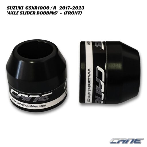 Cane Axle Slider Bobbins - FRONT - Suzuki GSXR1000 / R 2017-2023