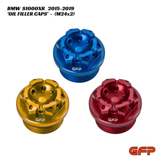 GFP Billet Pre-Drilled Oil Filler Caps - BMW S1000XR 2015-2019